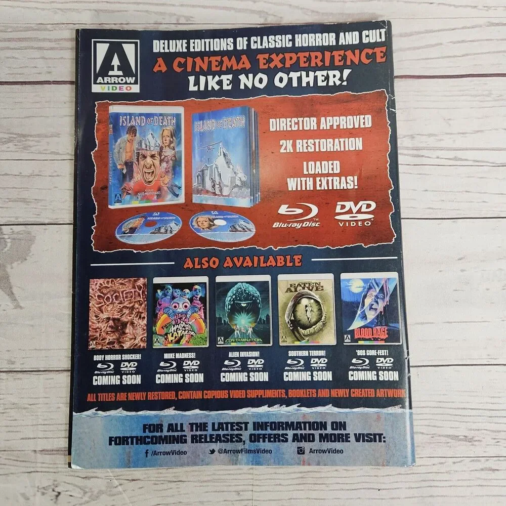 Lot Of 6 Rue Morgue Magazine Ghostbusters Ouija Human Centipede Krampus 2014/15